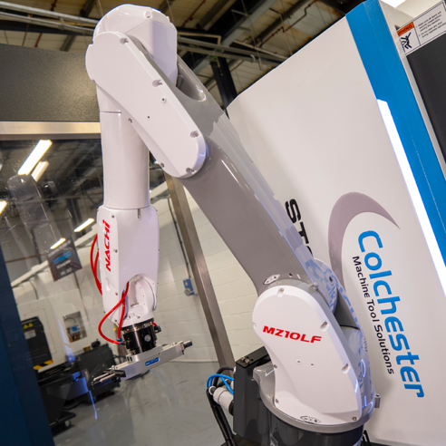 Storm VL-550 VMC and ZeroCob Machine Tending Robot System