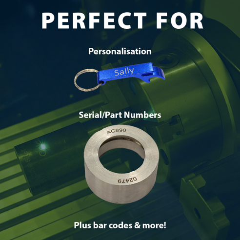 Perfect for serial numbers, barcodes & personalisation