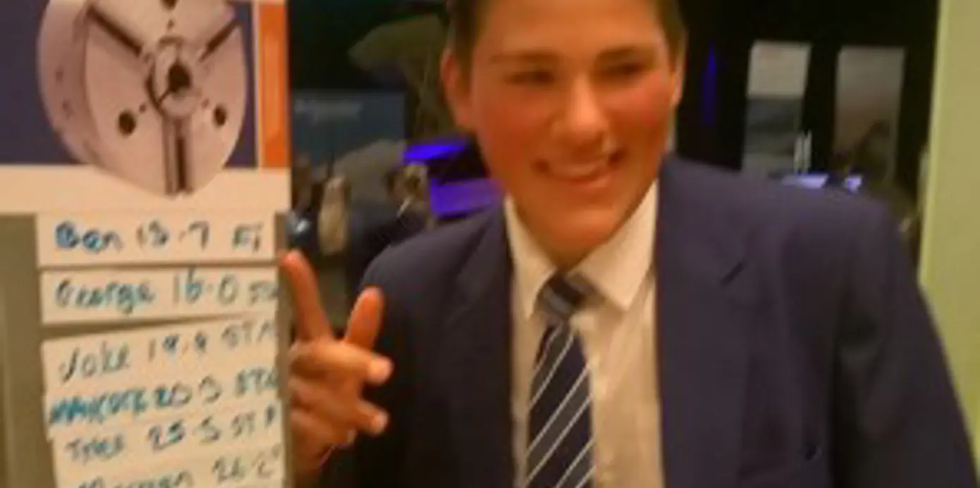 14 year old Ben Colling - 13.7 seconds on the Gripfast Challenge
