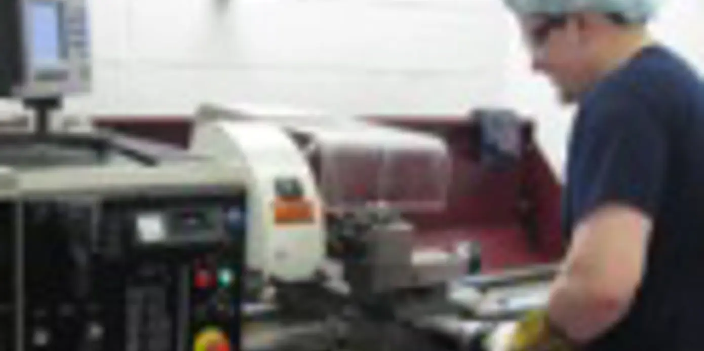 Harrison V390 Centre lathe in action at Longley Farm