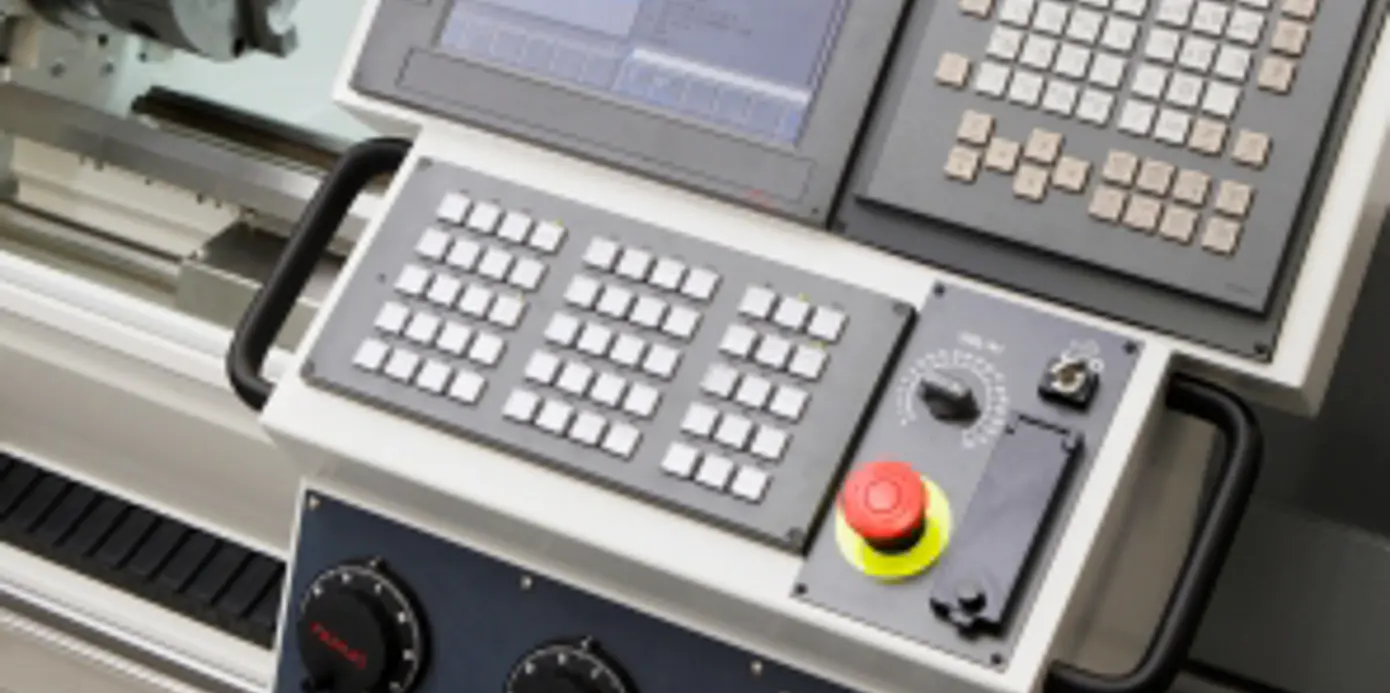 Colchester Harrison Alpha CNC Lathe control panel