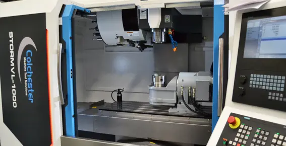 Storm VL-1000 Vertical Machining Centre with MRT170 4+1 Axis Trunnion Table
