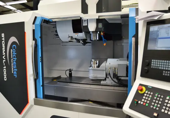 Storm VL-1000 Vertical Machining Centre with MRT170 4+1 Axis Trunnion Table