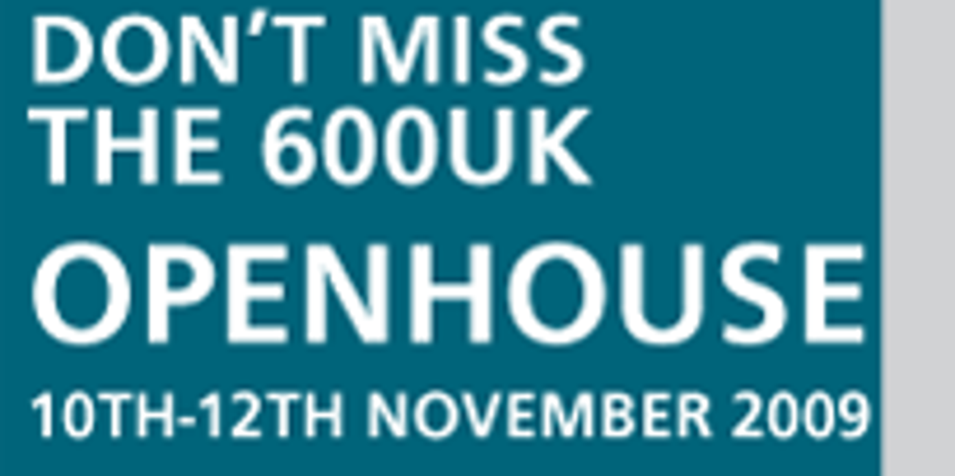600 UK Openhouse - 2 to 4 June 2015